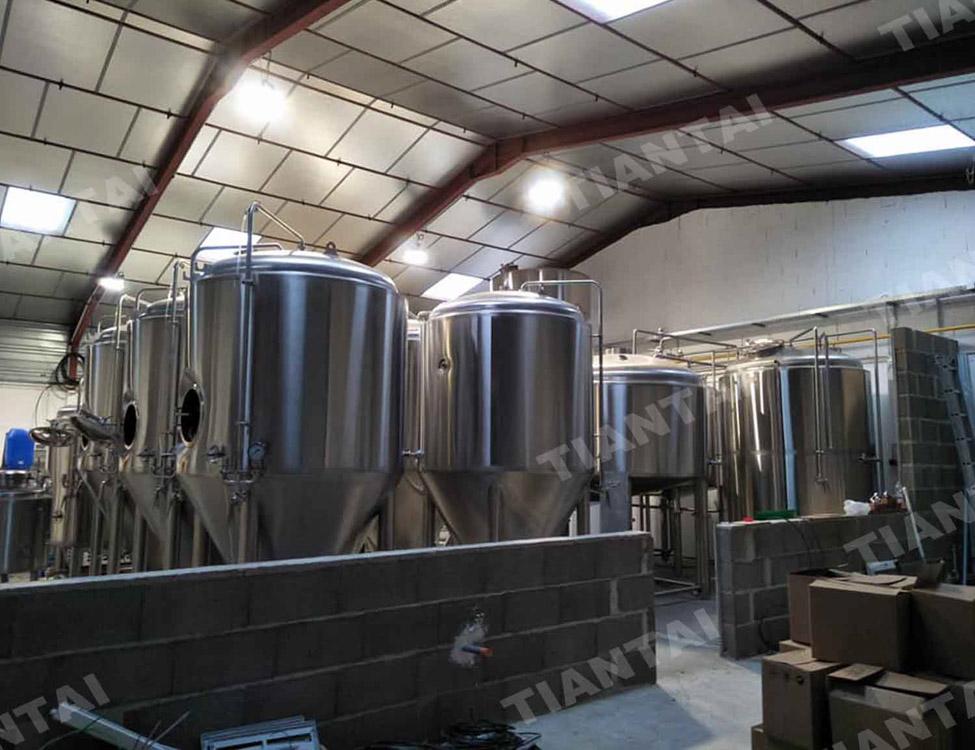 French 2000L three vessel beer brewery equipment